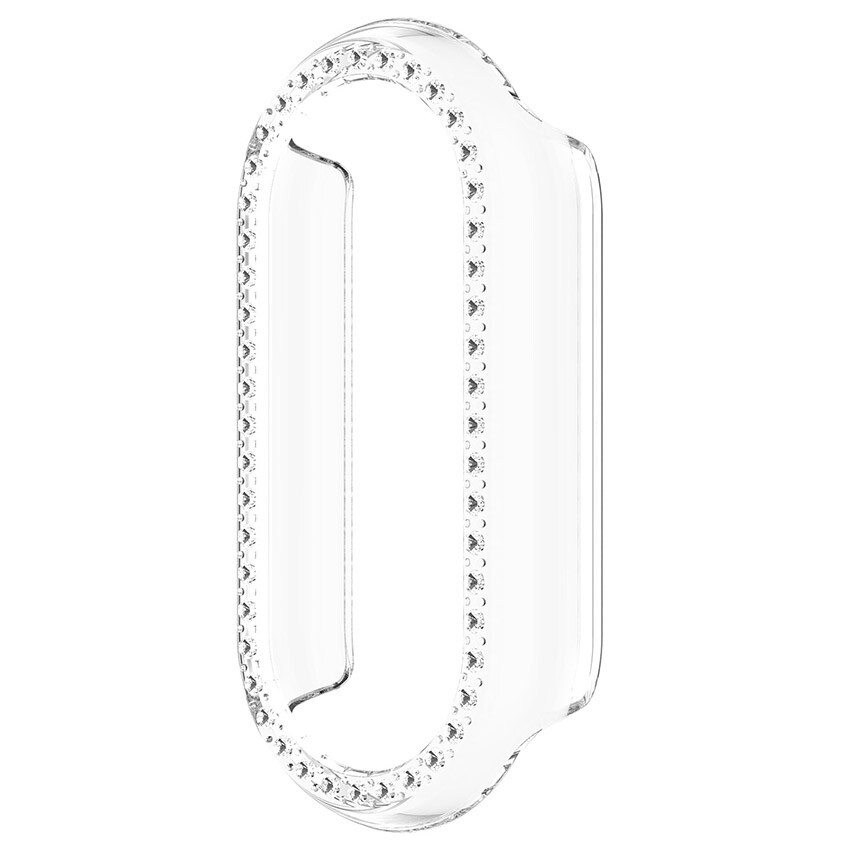 Diamonds Protective Case Hollowed PC Half-Wrap Watch Case for MI Band 9