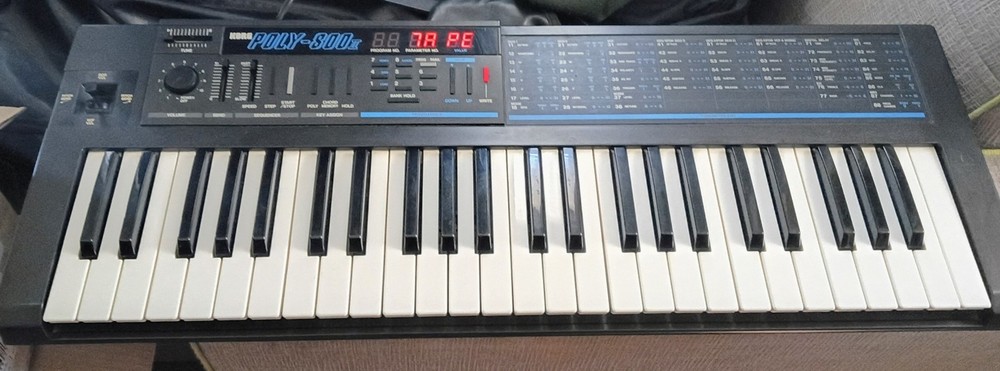 Vintage Korg Poly-800 II Synth W/Additive Square Waveform