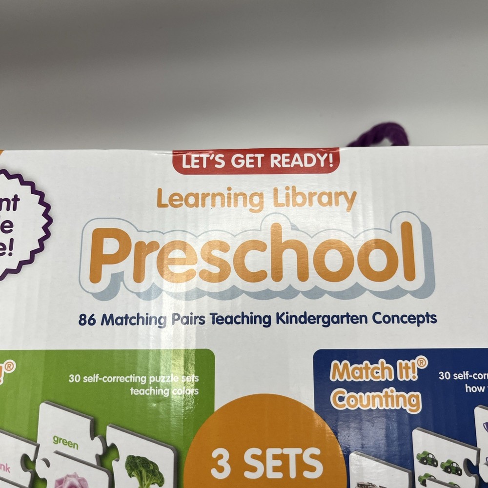 The Learning Library Preschool Learning Set New Unopened Educational Games