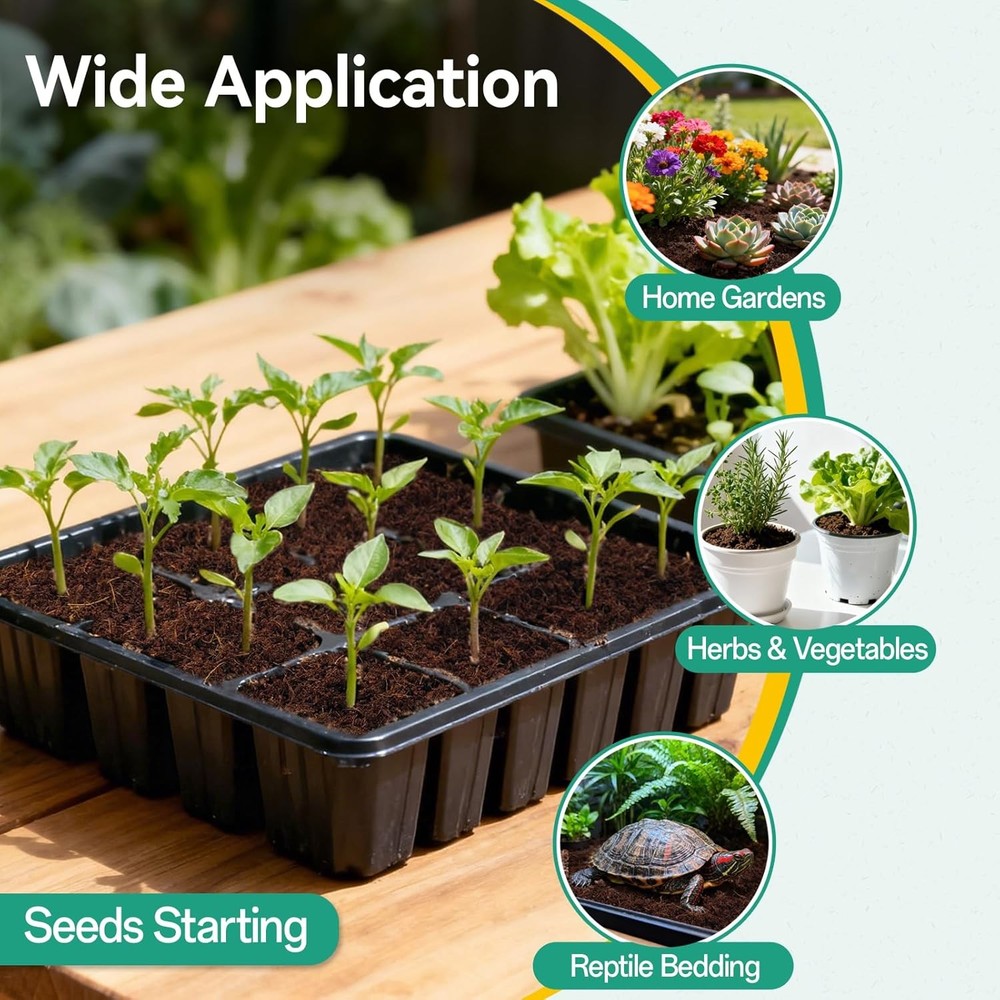 Organic Coco Coir Seed Starter Pellets 50 Pcs