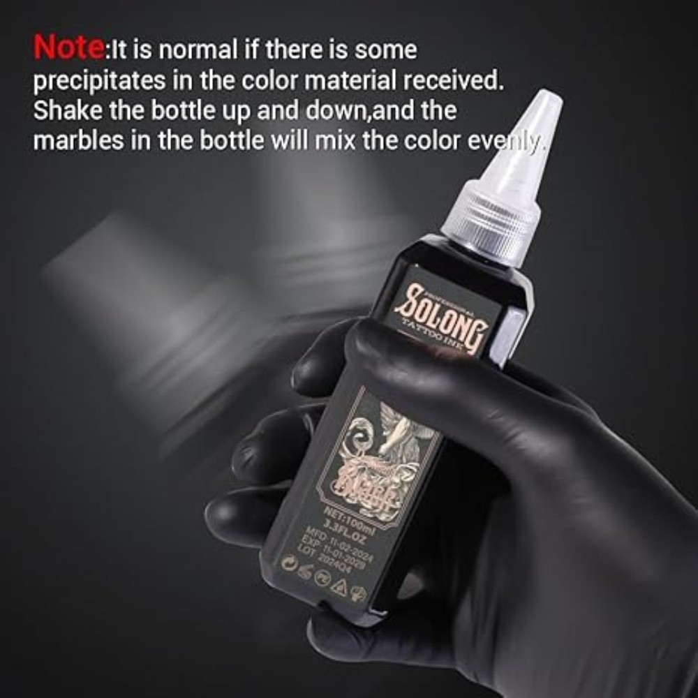 Element Nighthawk Black Tattoo Ink Professional Outlining Shading Ink