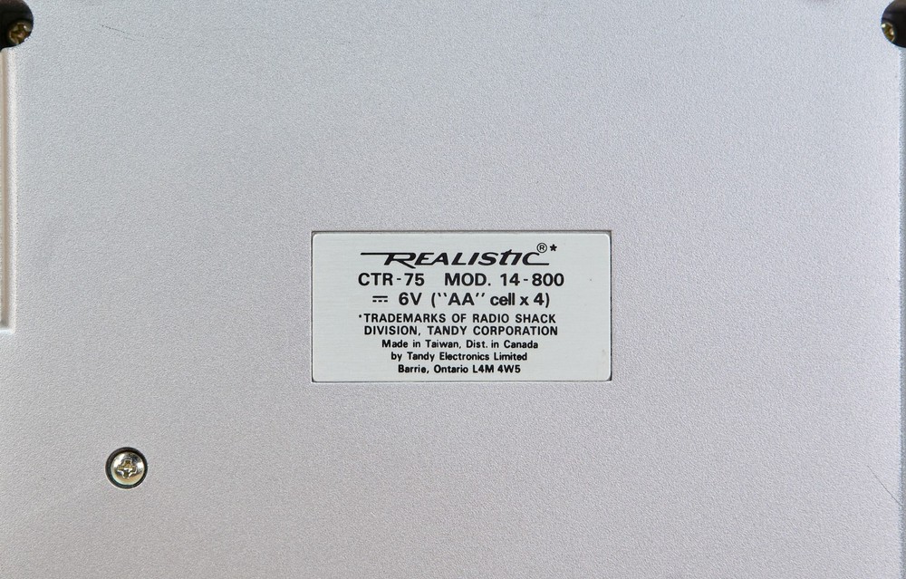 Realistic CTR-75 Model 14-800 Silver Voice Actuated Cassette Recorder