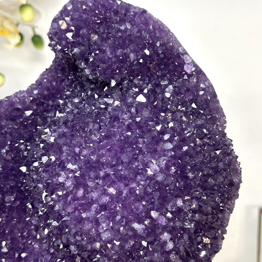 Outstanding Natural Amethyst Cluster wirh Blue Agate Matrix. MWS2384