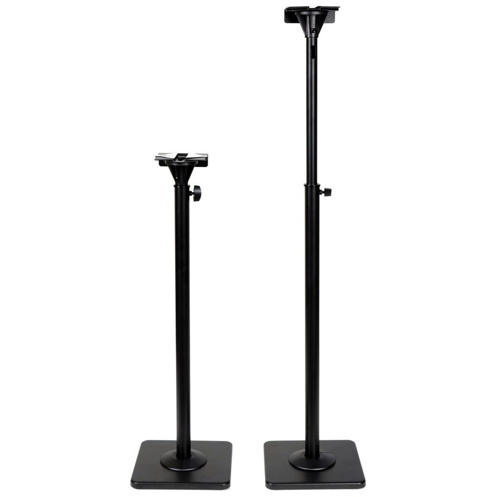One Pair Speaker Stand Mount Bracket Floor Stand Satellite Height Adjustable ajb