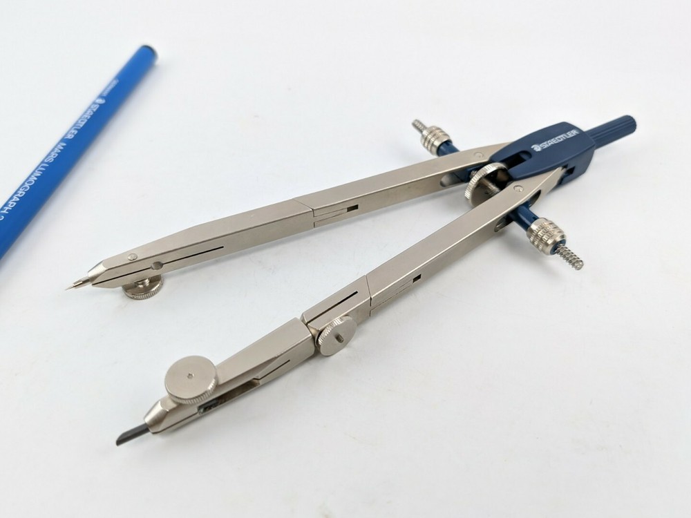 STAEDTLER LOT SET Drafting Compass, Mars Micro, Letter Guide, Separator GERMANY