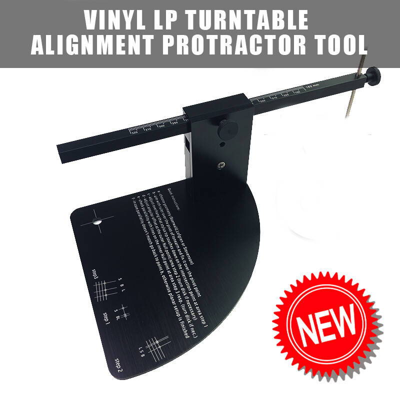 Vinyl LP Turntable Alignment Protractor for Phono Record Cartridge Stylus 2025