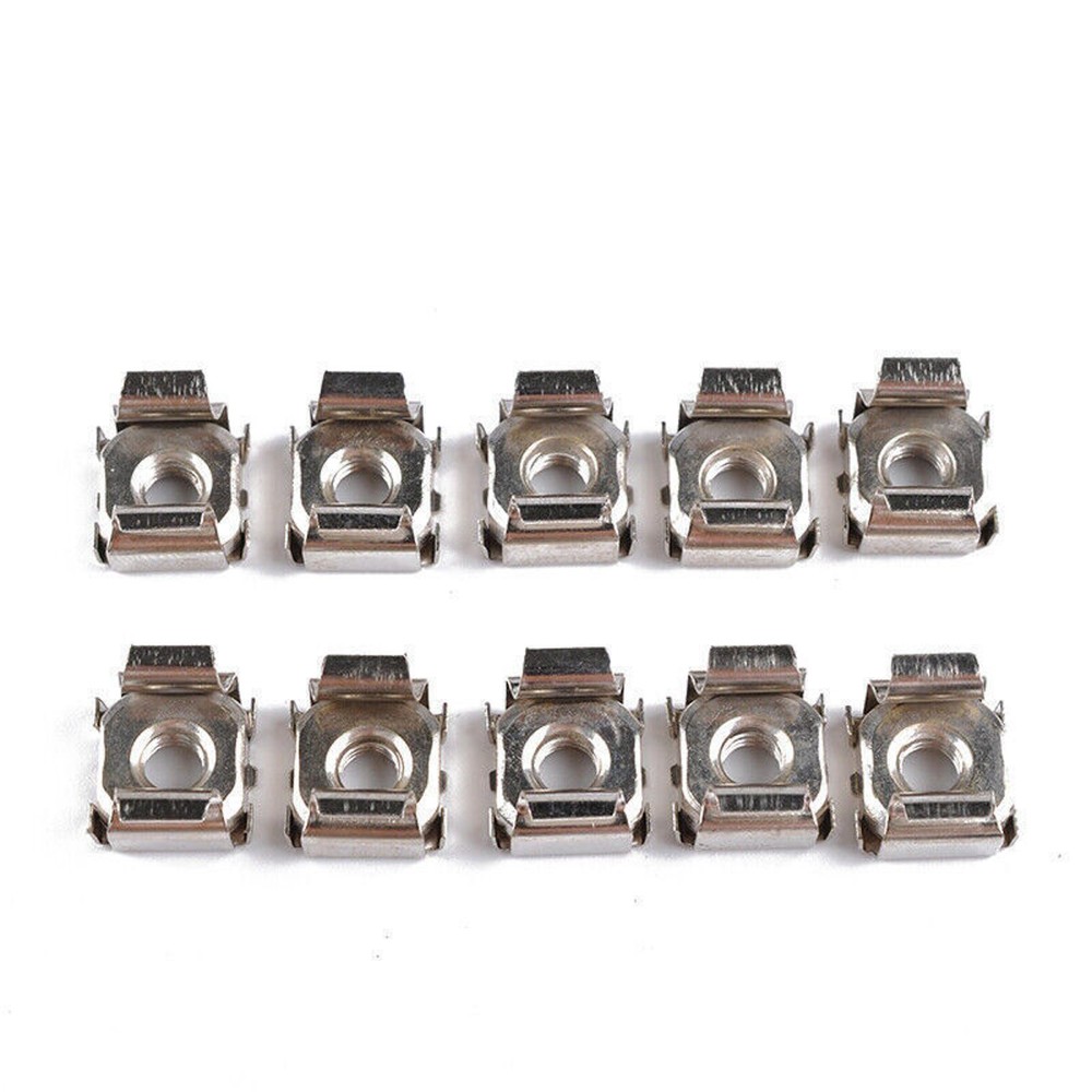 10pcs M5 Mounting Square Hole Cage Nuts & Screws For Server Rack Cabinet