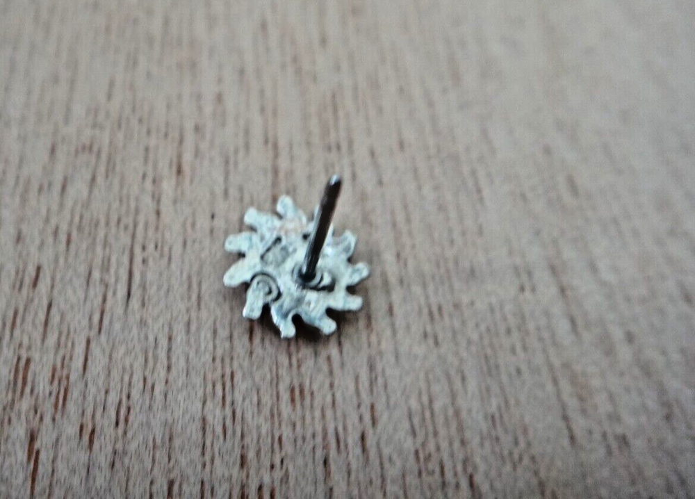SINGLE Sterling Silver TINY 8mm Blue Stone Sun Stud Post Earring!