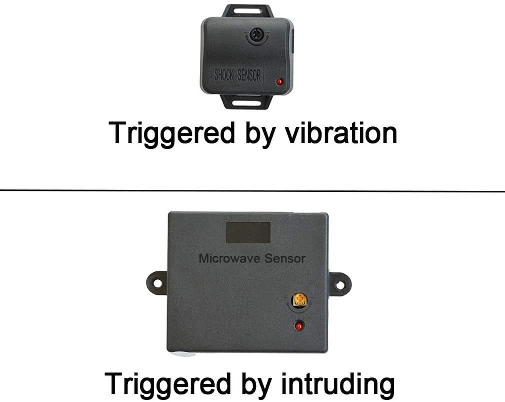 Car Alarm System Security Antitheft Alarm Systems with Keyless Entry with Mic...