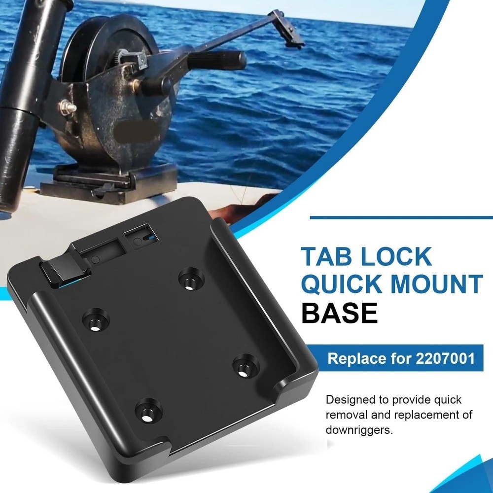 Tab-Lock downrigger mounting Base Plate, Quick Mount Base Suitable 2207001