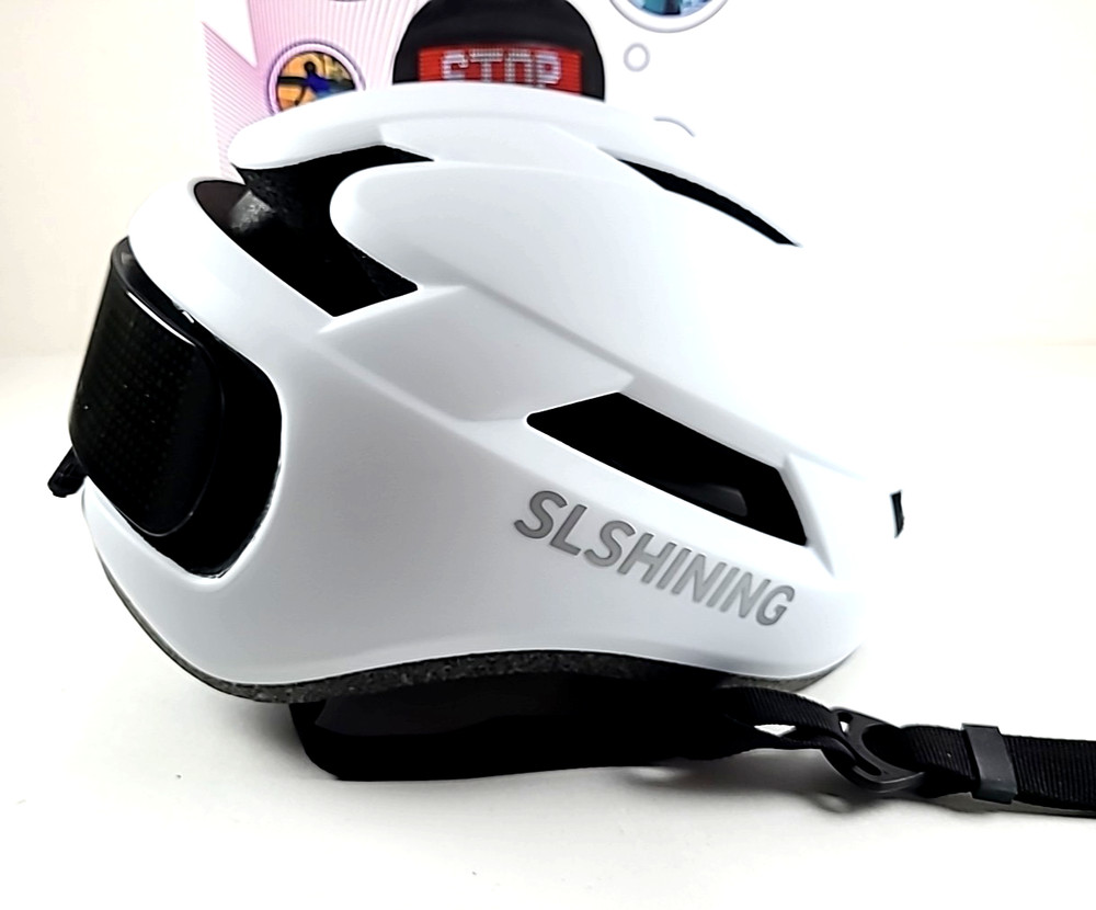 Bike Helmet Smart App Program with USB Rechargeable display Light on back new