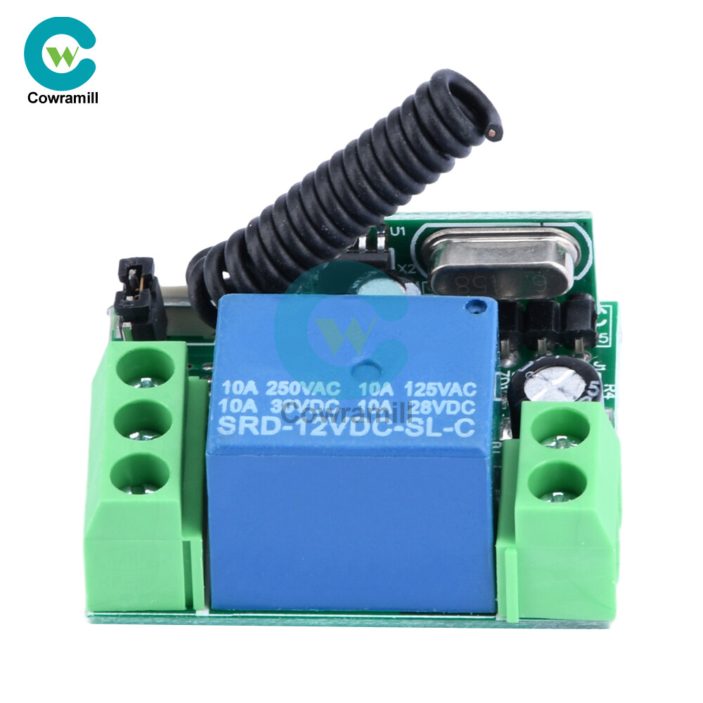 Wireless 433mhz Remote Control Switch DC12V 10A 1/2CH Relay Receiver Transmitter