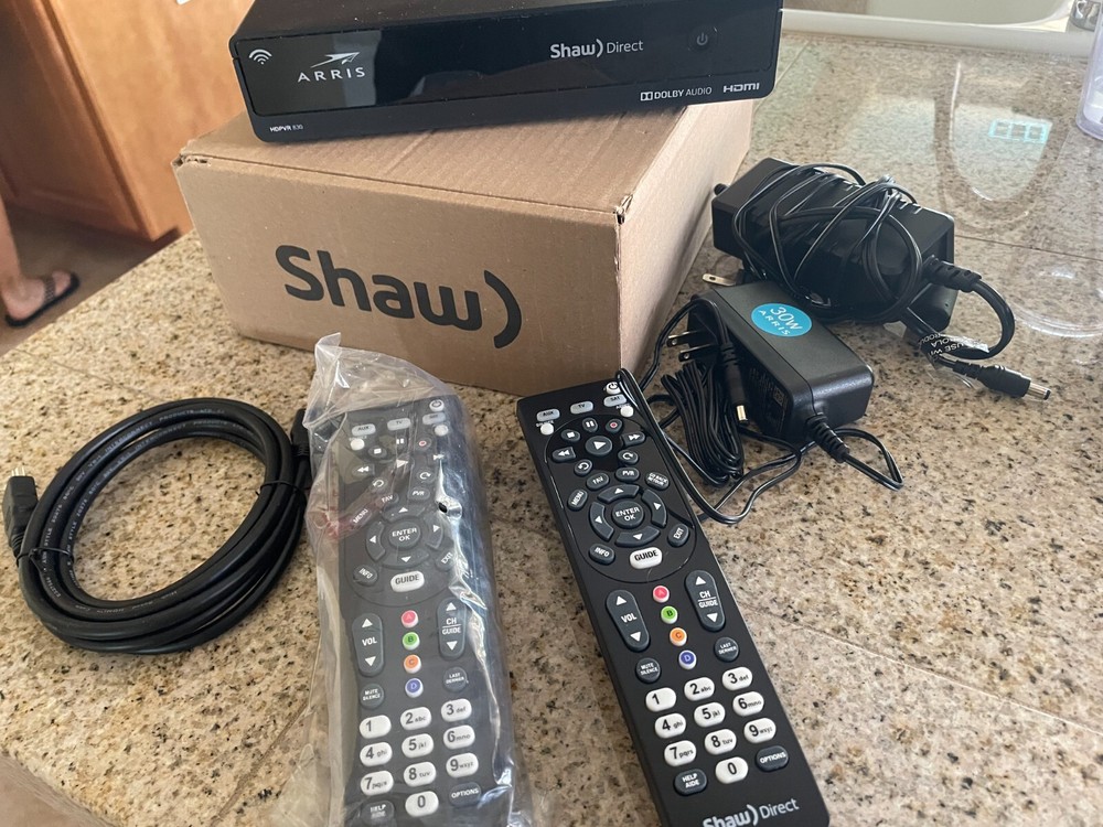 Shaw HDPVR 830 Satellite Receiver and Remotes