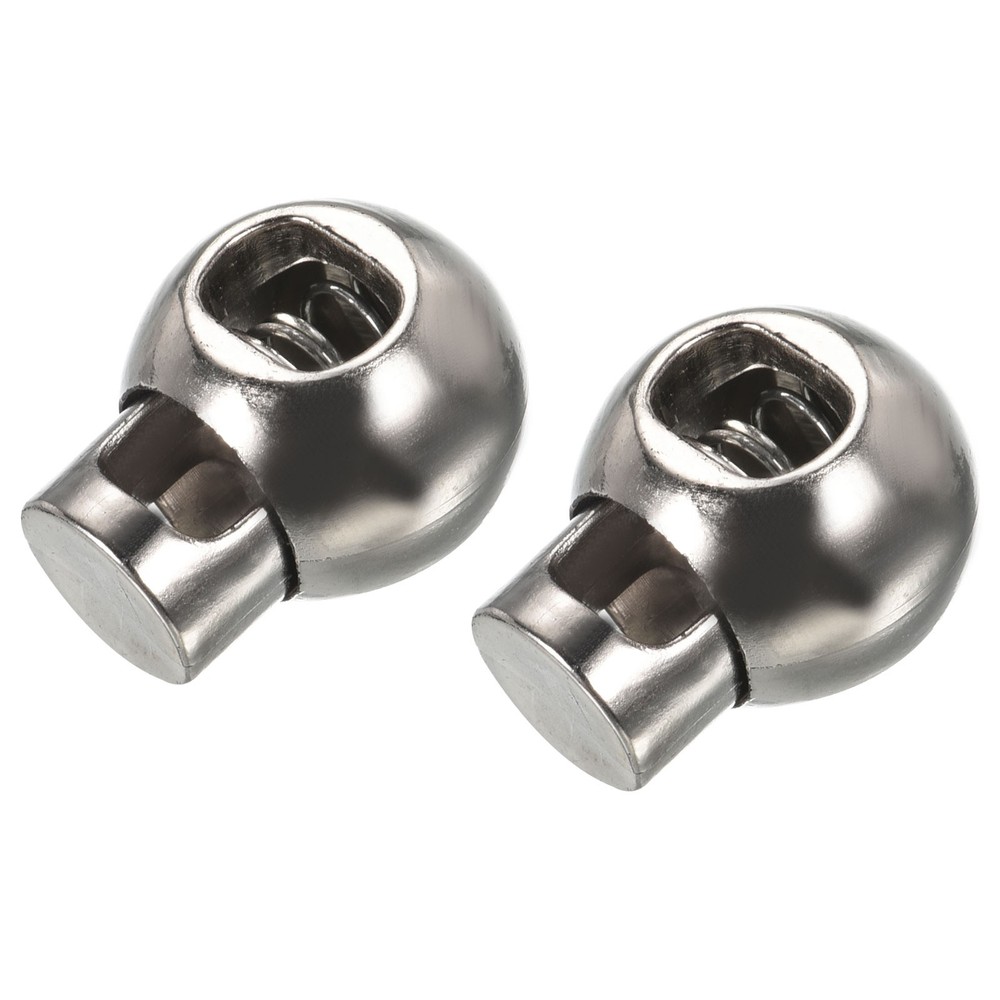10pcs Plastic Cord Lock End Toggle Single Hole Spring Stopper Cord Stops