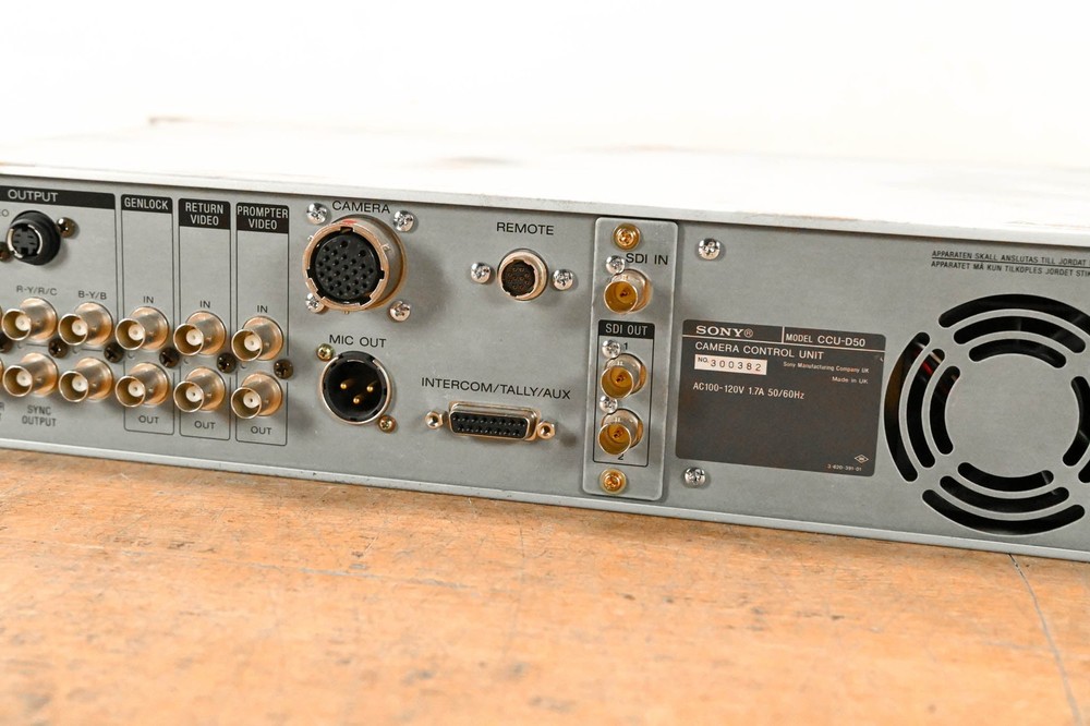 Sony CCU-D50 Camera Control Unit CG01RAY