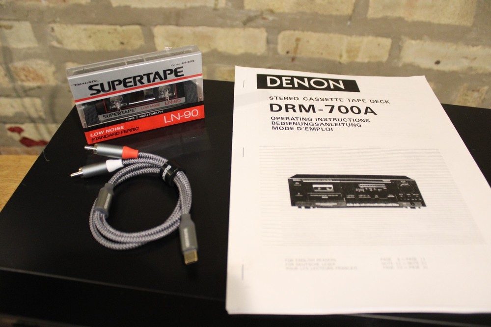 Denon DRM 700 3-HEAD cassette deck ,,SERVICED,, Full-functional