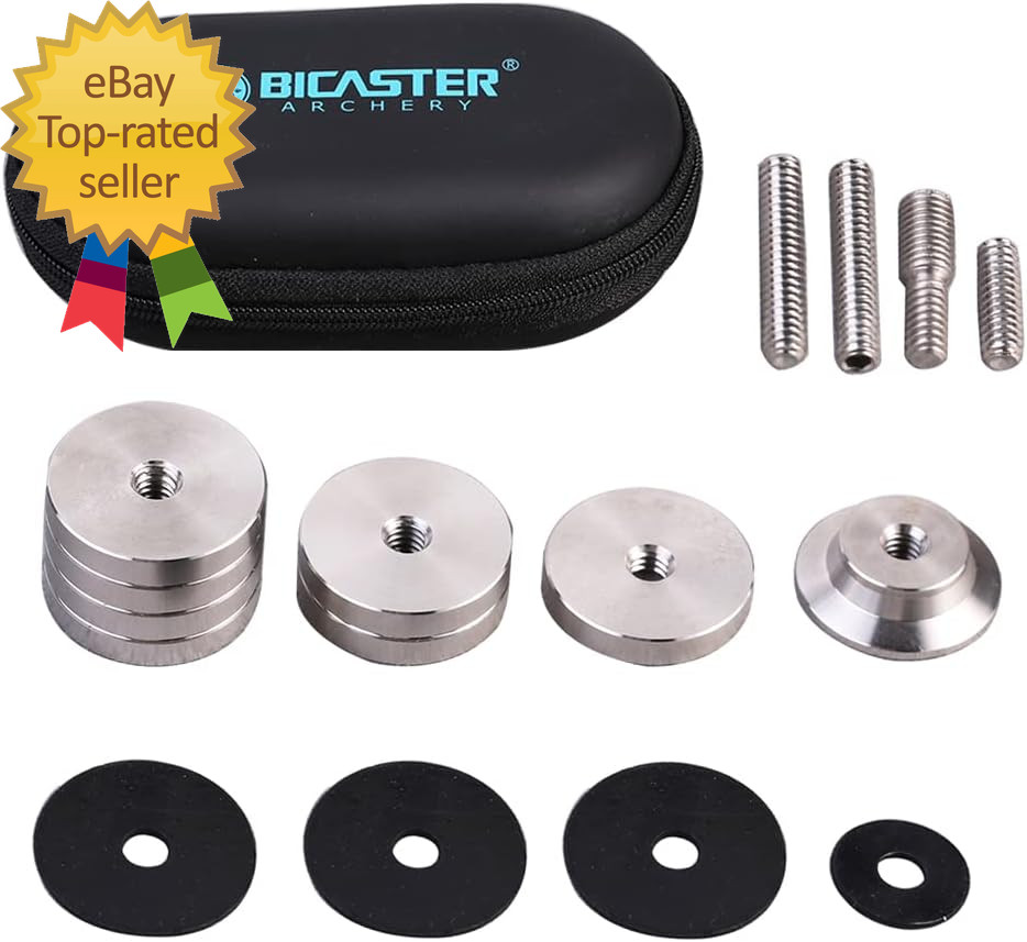 Archery Stabilizer Weights Stainless Steel Total 8 Ounces