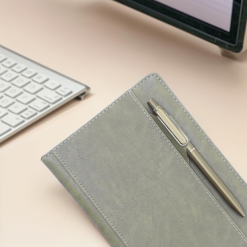 Premium Notebook with Pen and Clip, Card