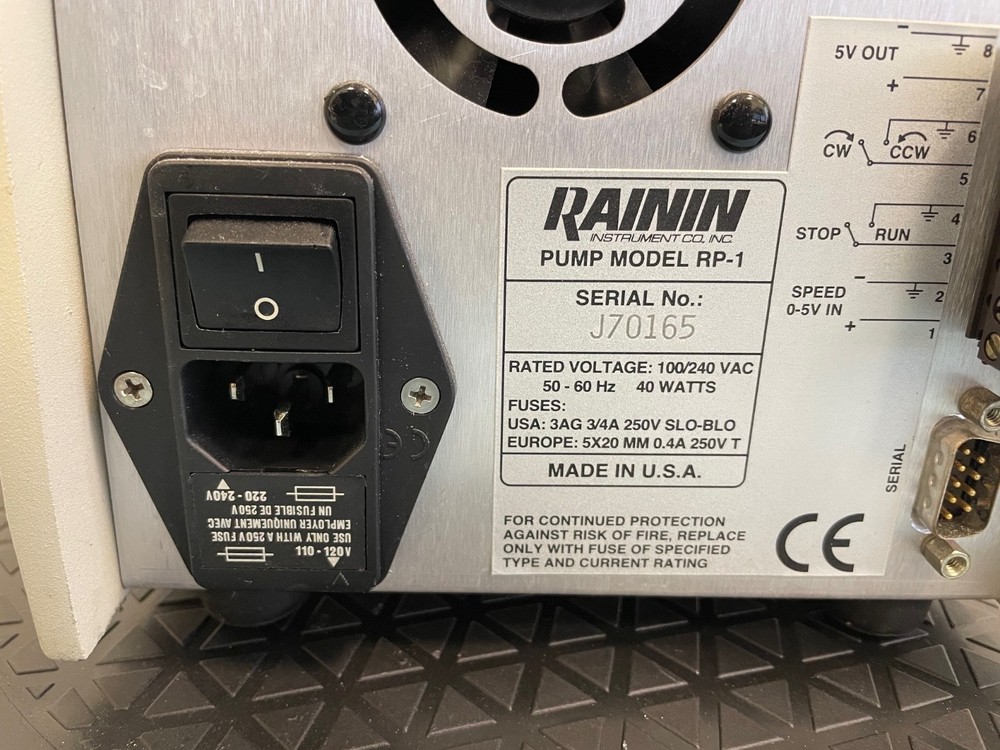 TESTED Rainin Dynamax RP-1 Peristaltic Pump