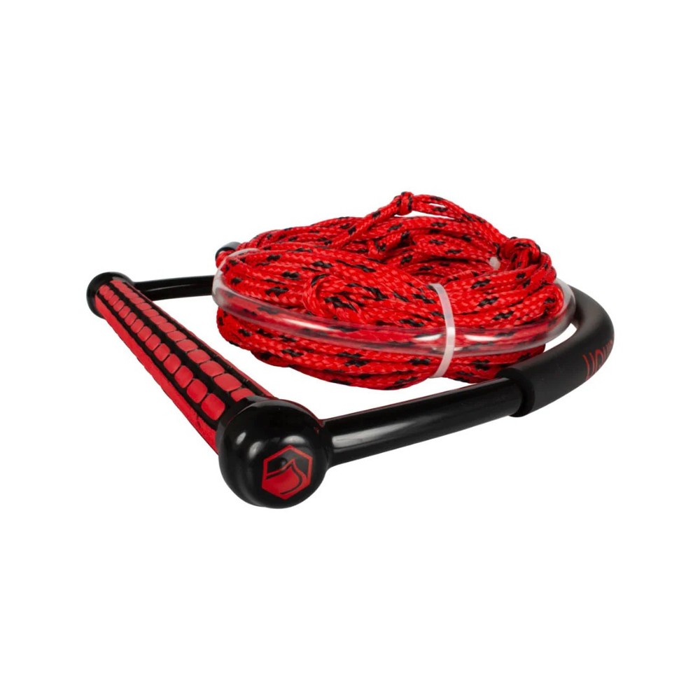 Liquid Force TR9 Combo Handle w/Static Line Wakeboard Rope - 2026 - Red