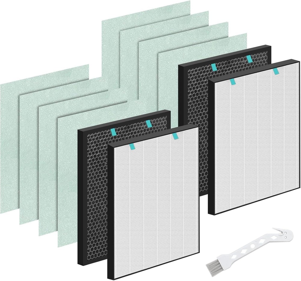 2 Set Air400 Filter Replacement for Bissell Air400, 2 True Hepa Filter, 2 Carbon