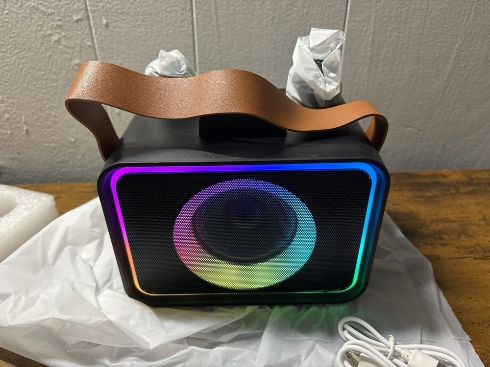 Karaoke Machine with 2 Microphones and Bluetooth Dual-10 Speaker