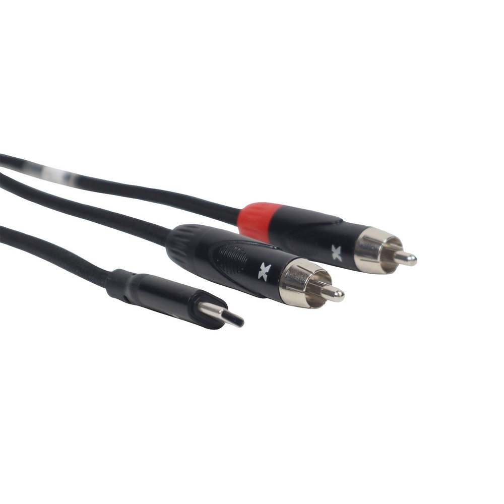 ProX XC-USBC2RCA03 3 FT USB-C to Dual RCA Audio Cable 2-Pack