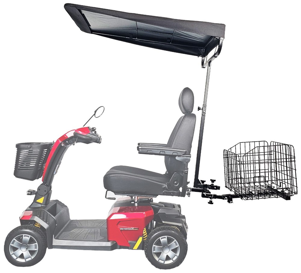 Accessory Bundle Includes Sun Canopy, Multi-Accessory Holder, & Folding Basket