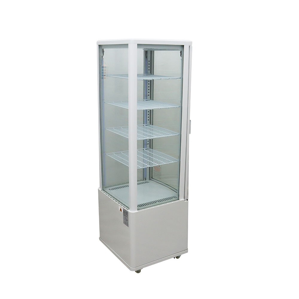 110V Refrigerated Cake Display Cabinet Bakery Showcase 5 Layers Open Front Door