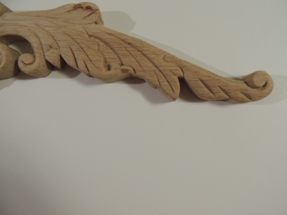 1 New Solid Oak Wood Crown Onlay, Woodworking