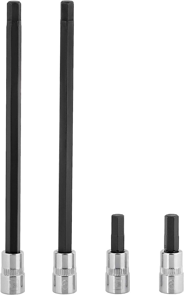 6Mm Hex Bit Socket/Allen Driver Four Pack (1/4" Drive, Multi Length)