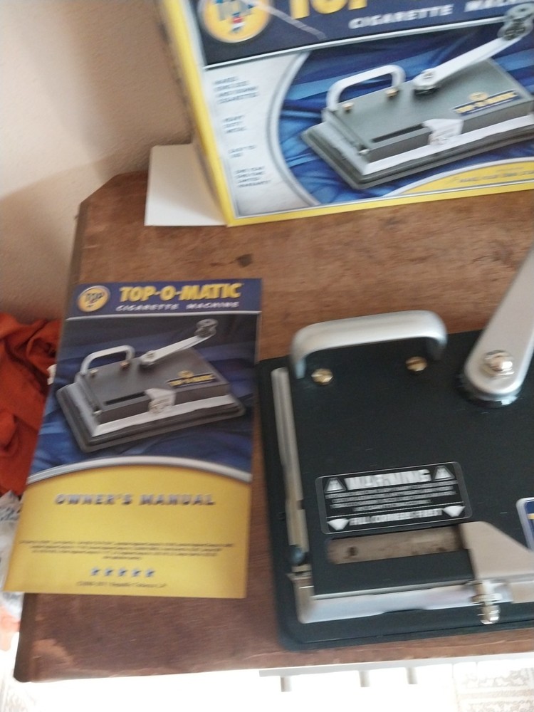 TOP-O-Matic Cigarette Maker Tobacco Injector Machine