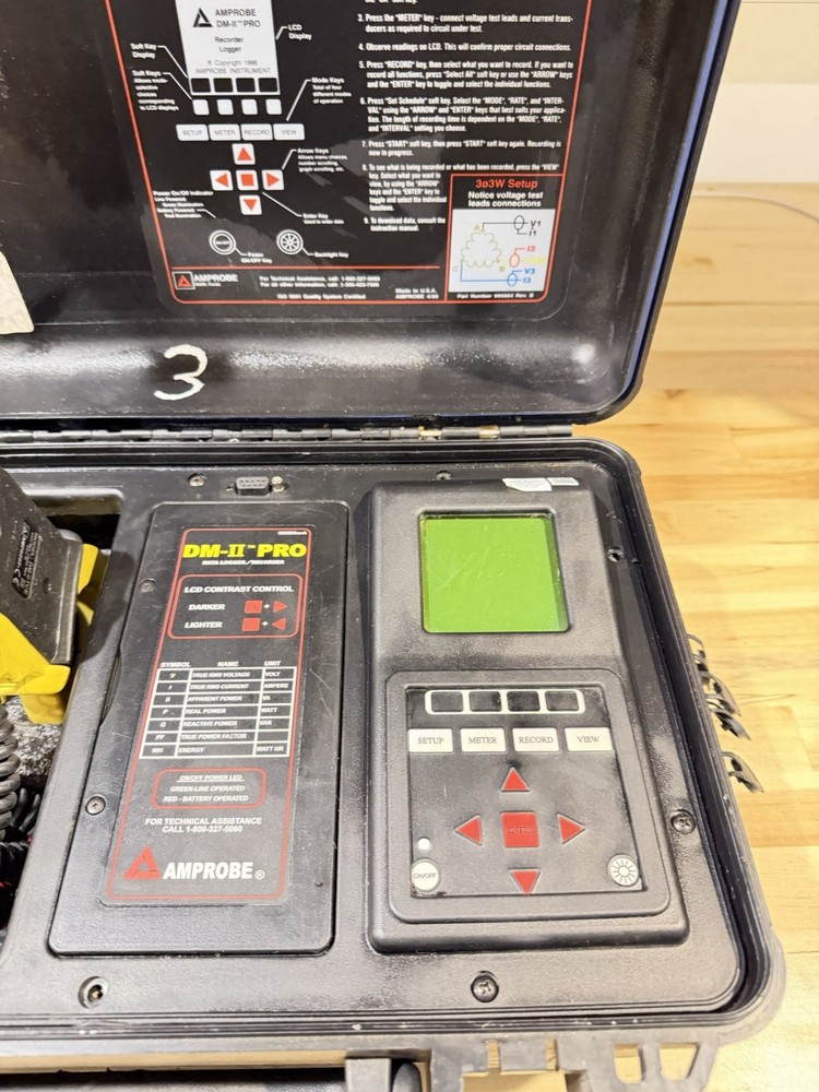AMPROBE DM-II PRO DAT LOGGER RECORDER W/ ACCESSORIES- SHIPS FAST