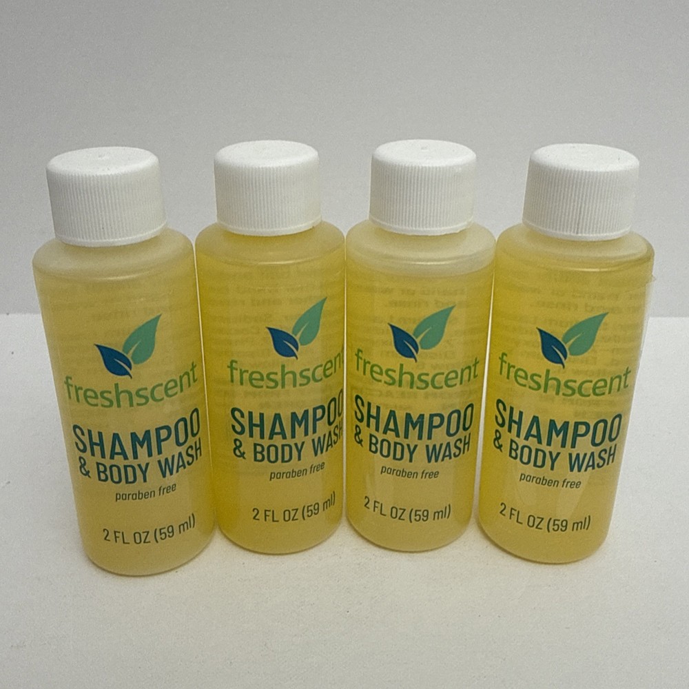 4 X Freshscent Shampoo & Body Bath Gel 2 oz each