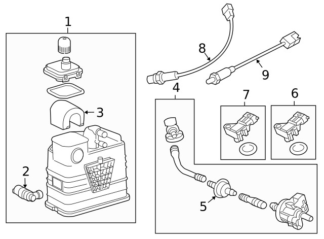 Genuine GM Heated Oxygen Sensor 55572993