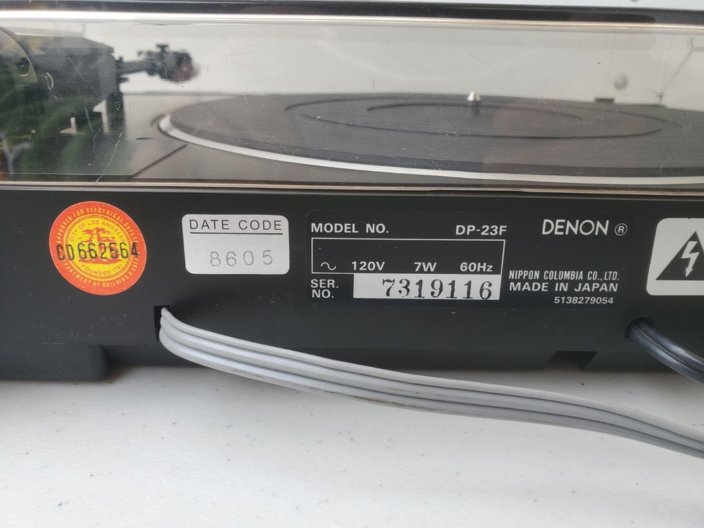 Denon Turntable Quartz DP-23F Micro Processor Fully Automatic Turntable System