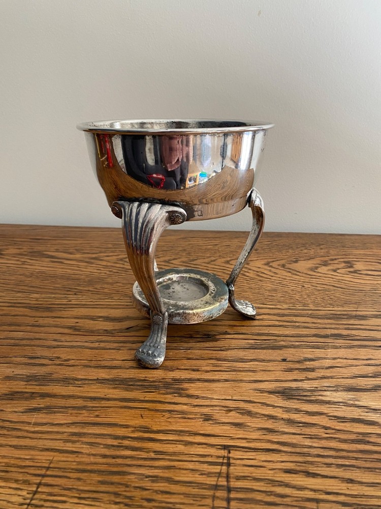 VINTAGE SILVER PLATE WARMING STAND BY FB ROGERS