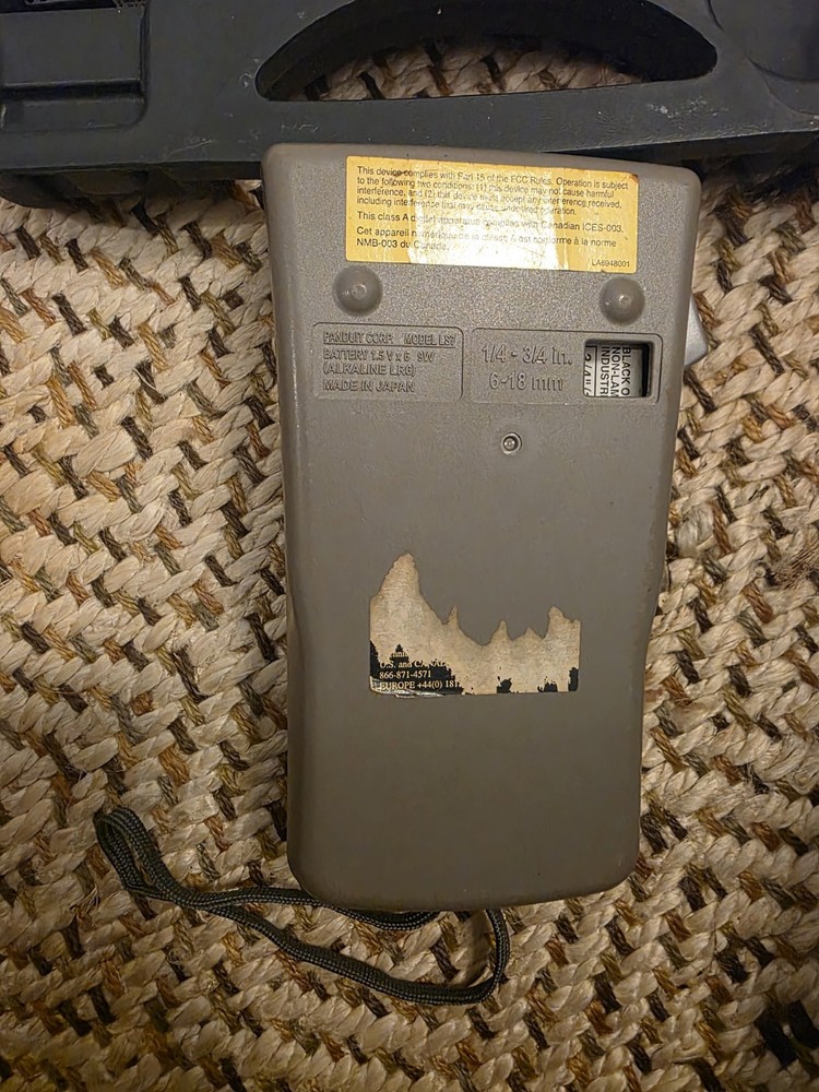 Panduit LS7 Handheld Thermal Transfer Label Printer Tested Works