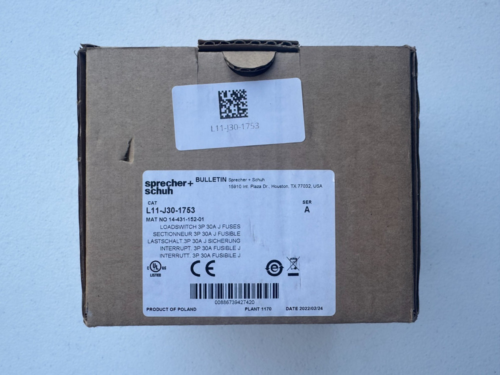 Sprecher + Schuh L11-J30-1753 Loadswitch
