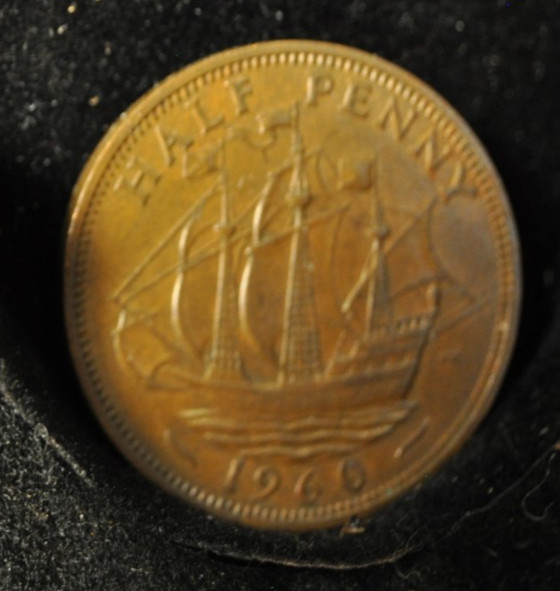 1960 Great Britain Half Penny uncirculated [413-11]