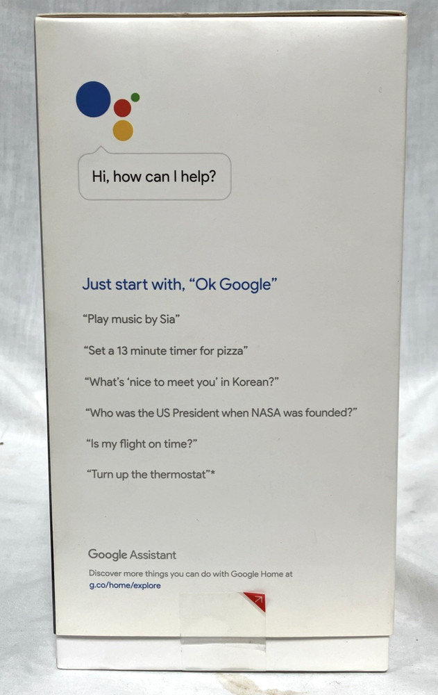 NIB Google Home Voice Activated Speaker