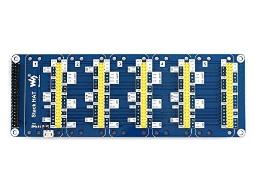 Stack HAT Raspberry pi I/O Expansion Shield Onboard 5 Sets 2x20 Connector to ...