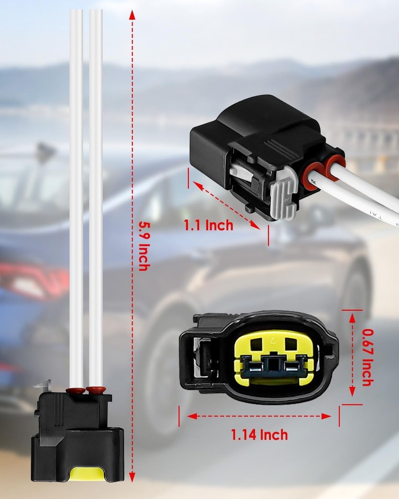 Electrical Ignition Coil Connector Plug Harness with Terminals Fit Size: 1 Set