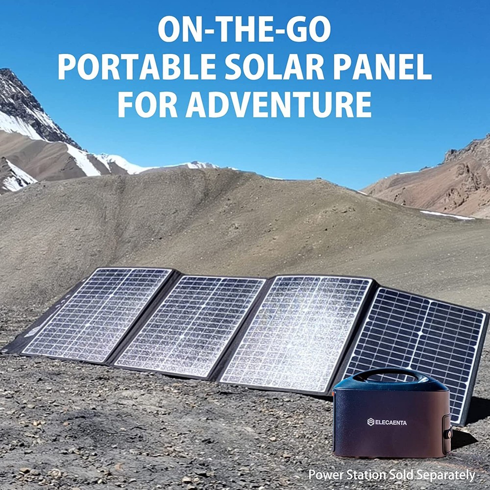 120W Portable Solar Panel for Power Station, 24% High Efficiency