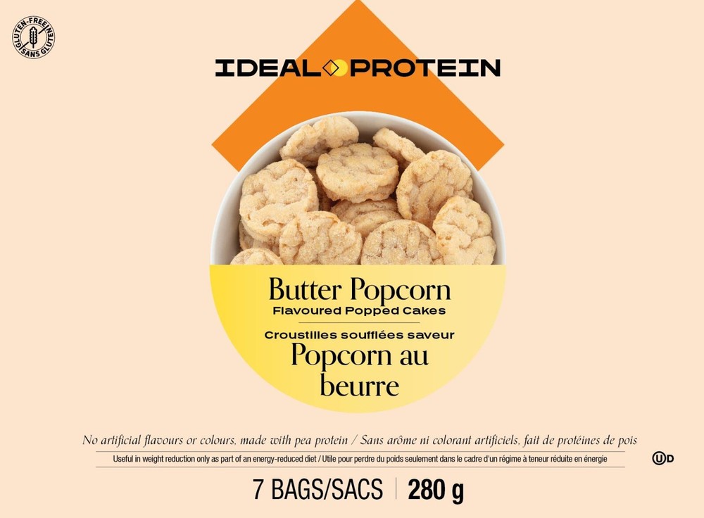 Butter Popcorn Popped Cakes - Ideal Protein