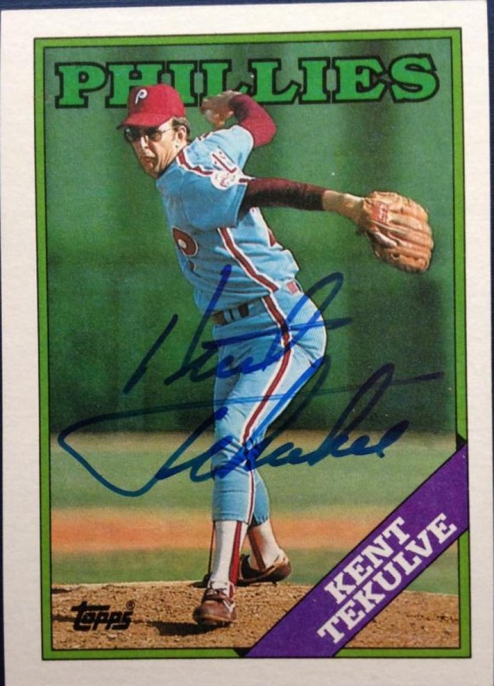 Kent Tekulve Autographed 1988 Topps #543