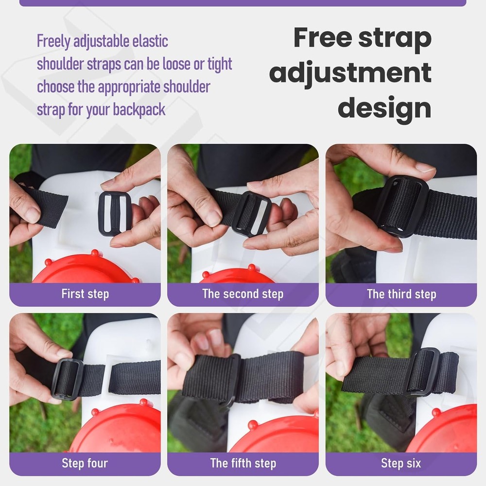 Backpack Sprayer Replacement Straps - Shoulder BLACK