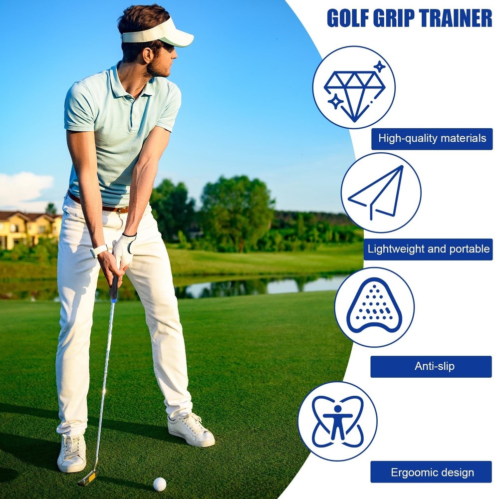 Golf Grip Trainer, Right Handed Golf Swing Trainer, Ensures Proper Posture & ...