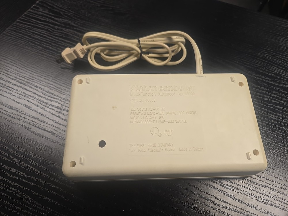 Vintage West Bend Kitchen Controller Mult-function Advanced Appliance - 40003