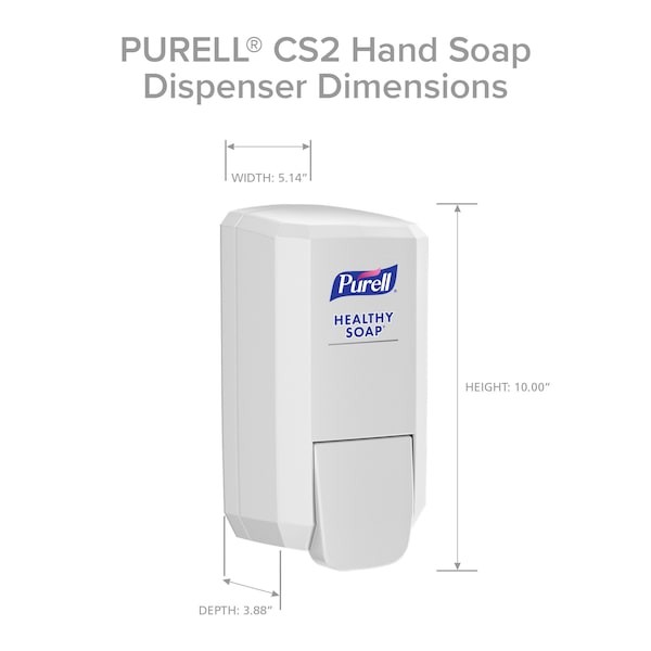 Purell 4131-06 Cs2 Soap Dispenser, 1000Ml, White